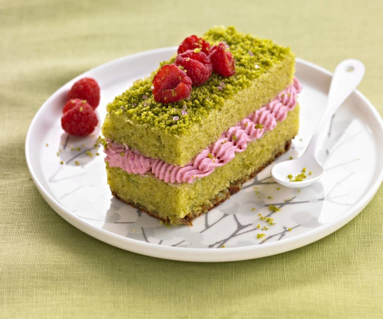 Bûche pistache-framboise Bûche pistache-framboise