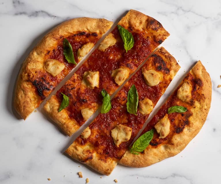 Pizza with Cashew Mozzarella (Matthew Kenney)