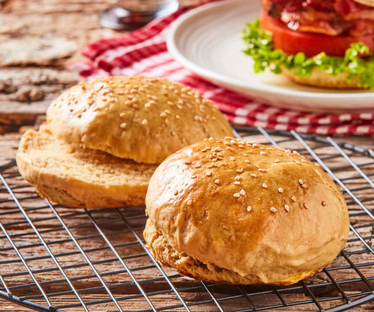 Hamburger Buns with Stout Beer