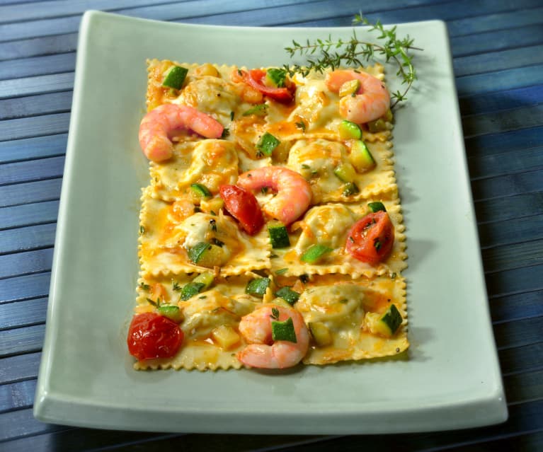 Ravioli con ripieno di pesce