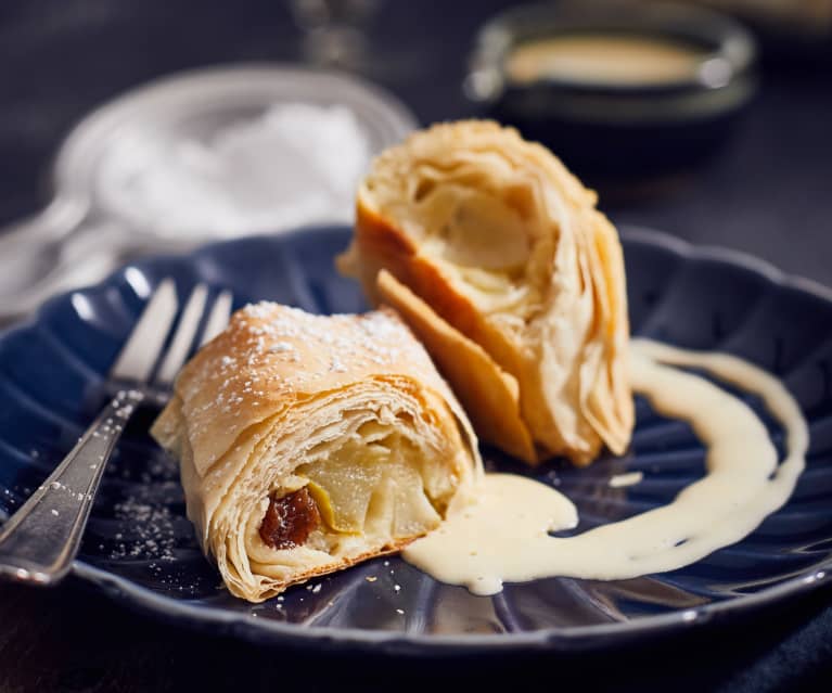 Mini-Strudel mit Federweißer-Schaum