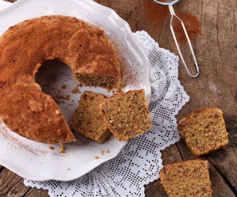 Bolo de aveia e frutos secos