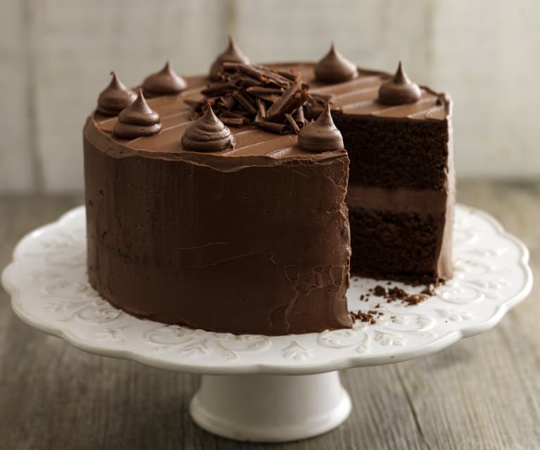 Sour Cream Chocolate Cake with Glossy Chocolate Frosting | Love and Olive  Oil