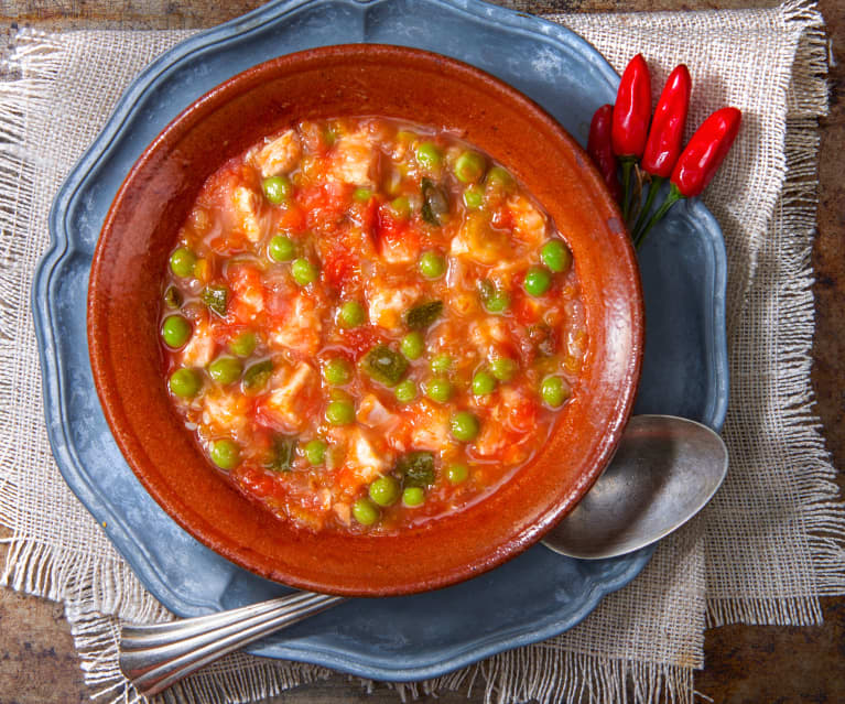 Zuppa di pollo alla messicana