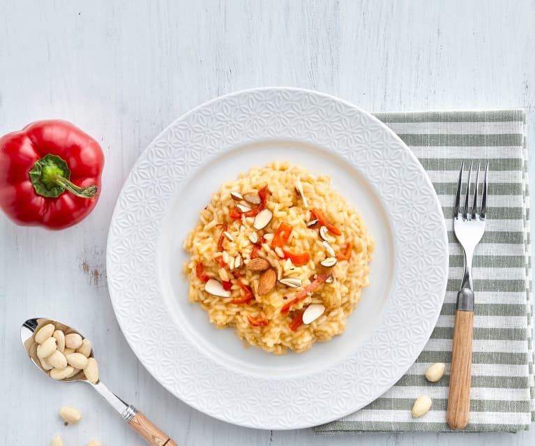 Risotto ai peperoni e Parmigiano reggiano