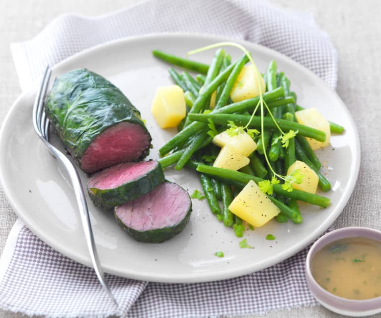 Bœuf en papillote et ses légumes