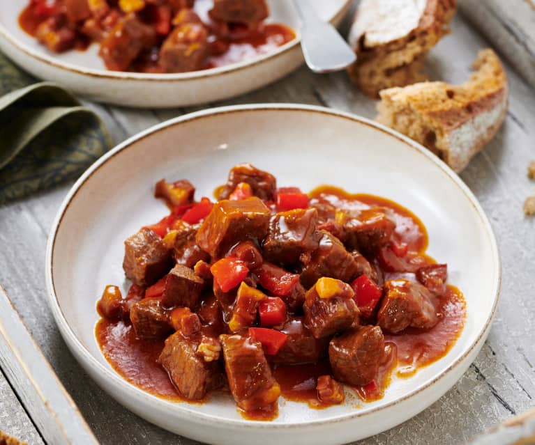 Smoked Gulasch mit Bacon Smoked Gulasch mit Bacon