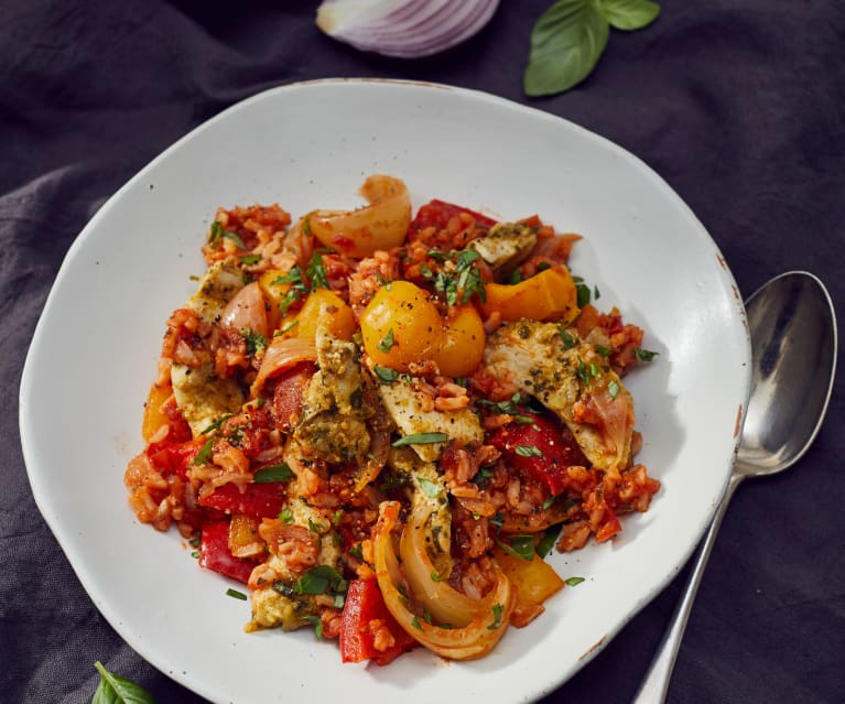 Tomaten-Basilikum-Eintopf mit Hähnchen - Cookidoo® – a plataforma