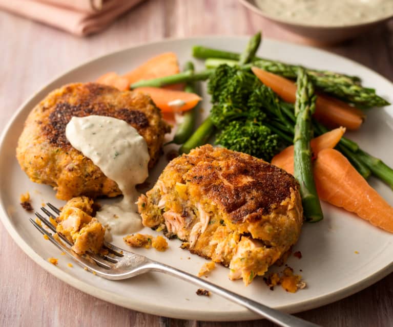 Salmon and sweet potato cakes | The Heart Foundation