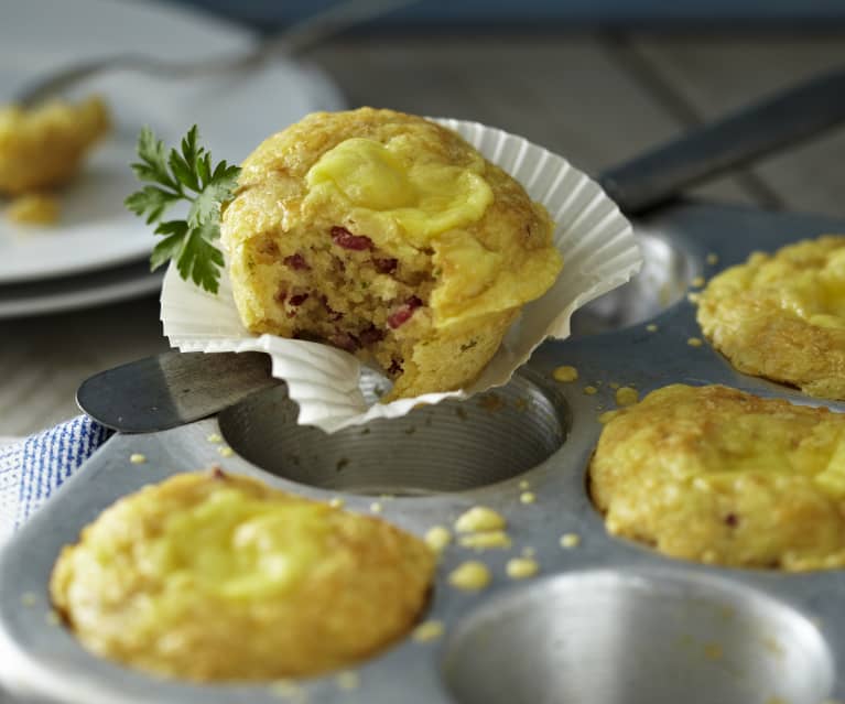 Käse-Salami-Muffins