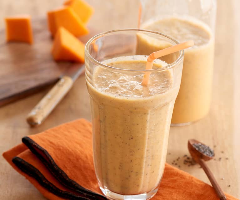 Smoothie potiron-noisette et graines de chia