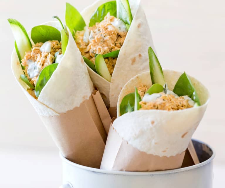 Tandoori csirkehúsos wrap