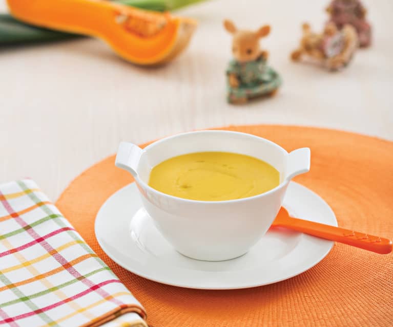 Zupa krem z białej fasoli i dyni (dla dzieci)