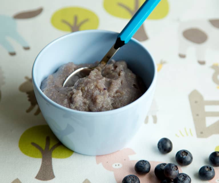 Banana and Blueberry Quinoa Porridge