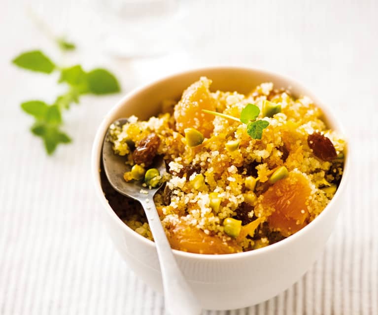 Couscous à la fleur d'oranger et aux fruits secs