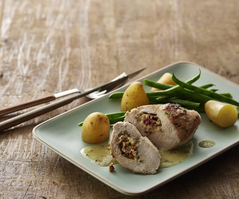 Cranberry and Camembert stuffed chicken - Cookidoo® – the official