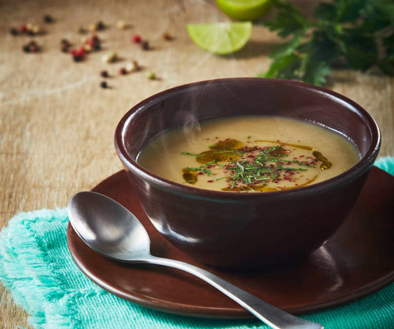 Sopa de berenjena asada