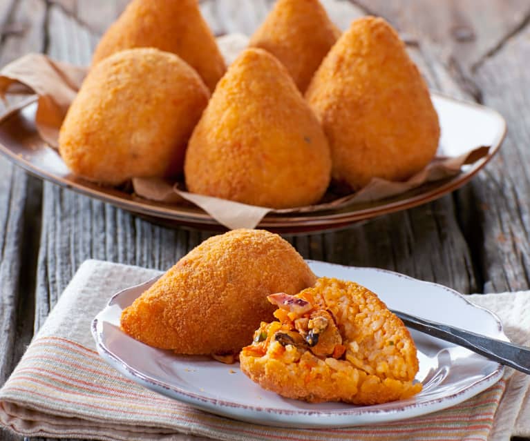 Arancini ai frutti di mare