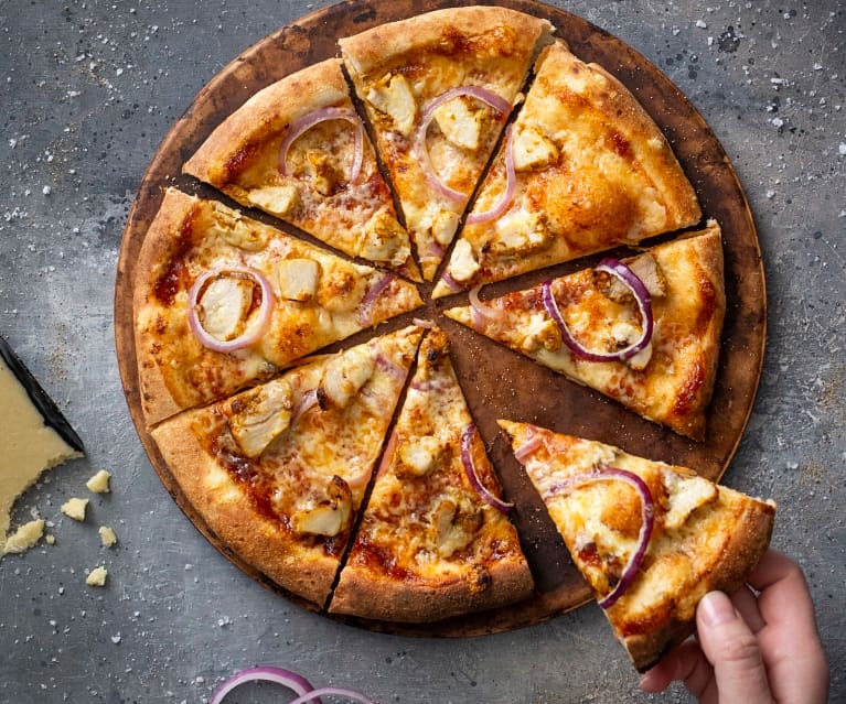 BBQ chicken pizza