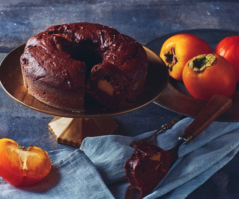 Torta ai cachi e amaretti