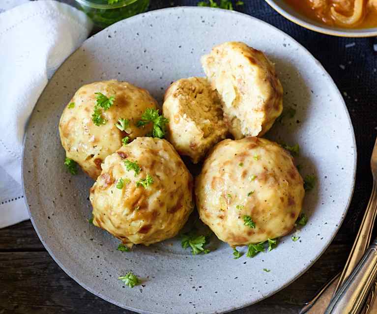 Dumplings con queso cheddar