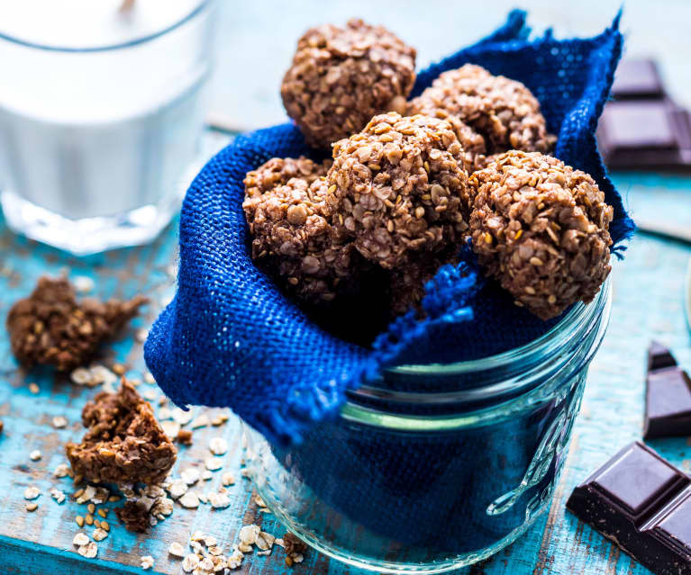 Energy balls aux flocons d'avoine et chocolat