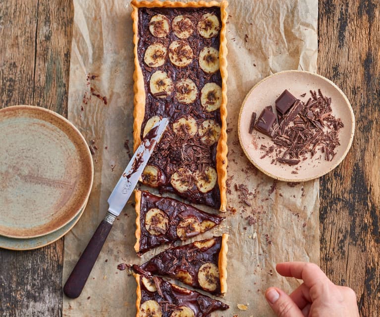 Tarte Fine Au Chocolat Et A La Banane Cookidoo The Official Thermomix Recipe Platform