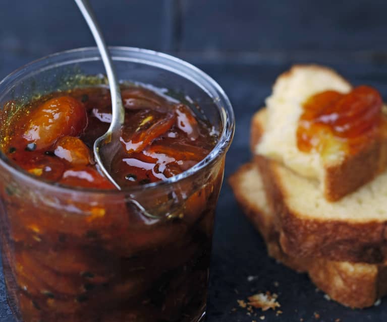 Confiture de kumquats et fruits de la Passion à la cardamome