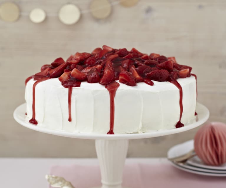 Erdbeer-Pfirsich-Torte
