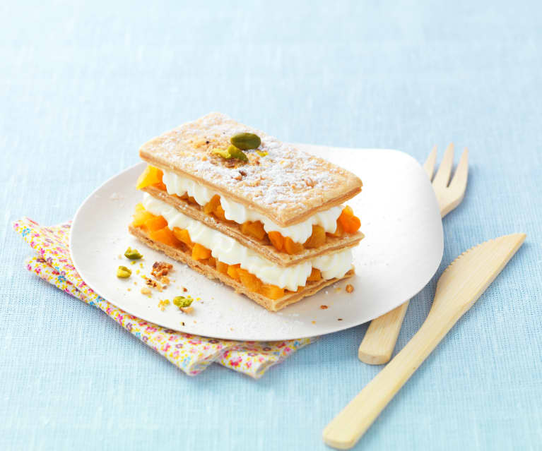 Mille-feuille à l'abricot