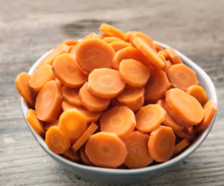 Zanahorias en rebanadas al vapor (550-800 g) en Varoma