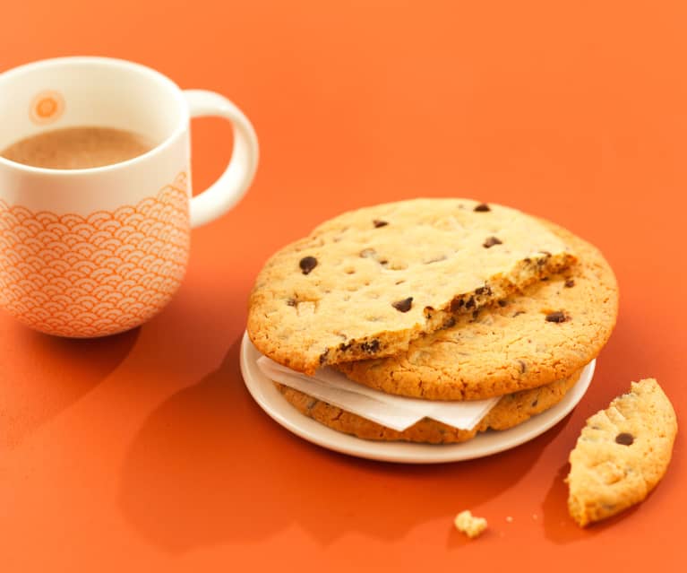 Maxi cookies aux p pites de chocolat blanc et noir