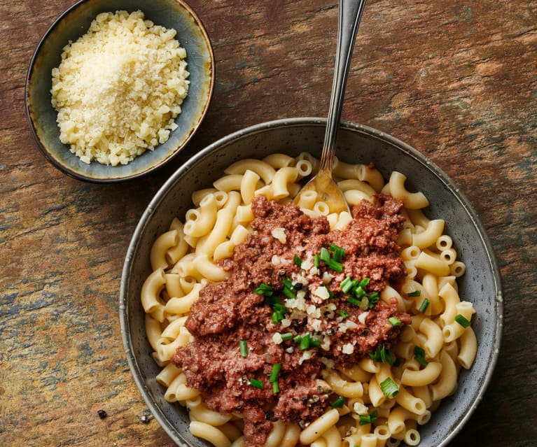 Pasta con Carne Macinata