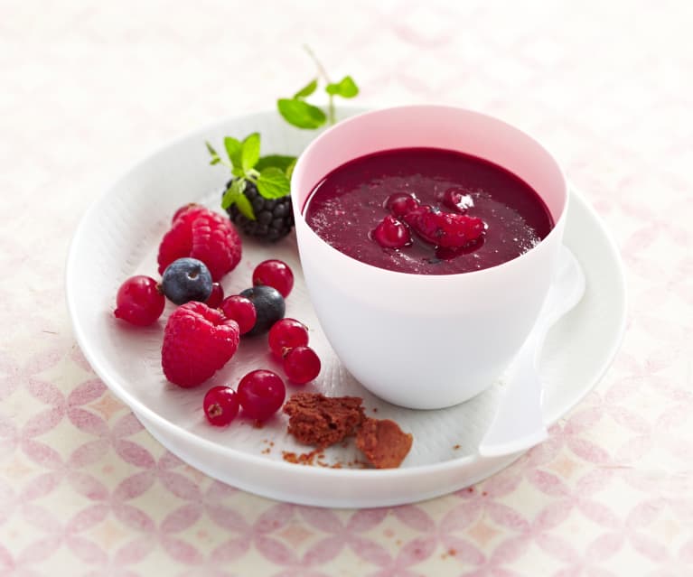 Soupe de fruits rouges