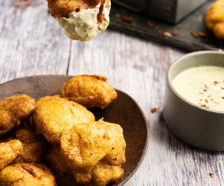 Chicken nuggets med parmesandip