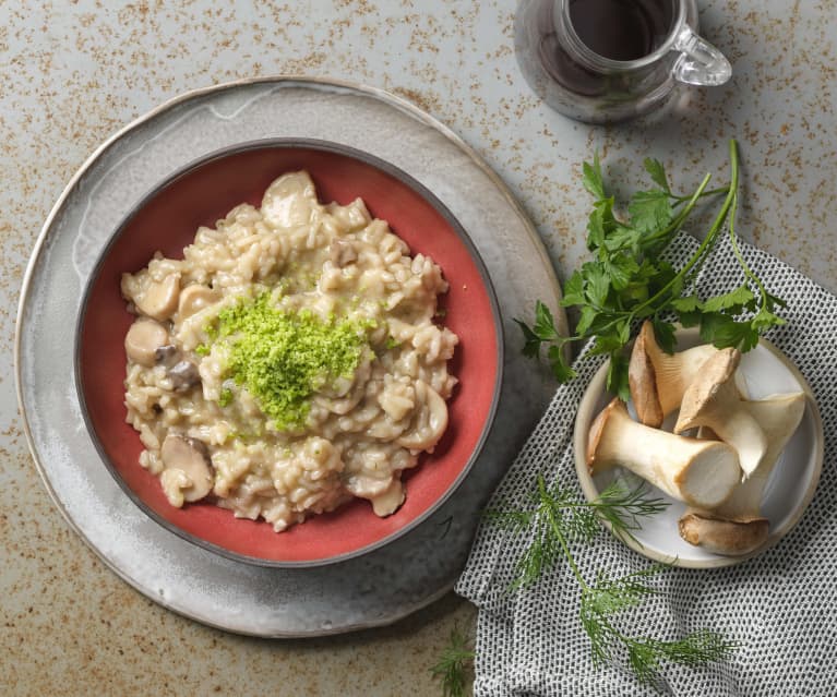 Rotwein-Pilz-Risotto