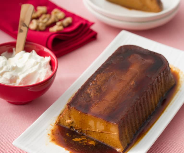 Flan de dulce de leche