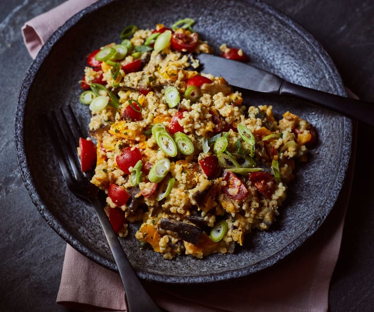 Auberginen-Bulgur-Salat