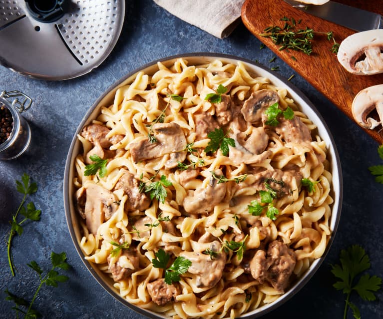 Slow Cooked Beef Stroganoff