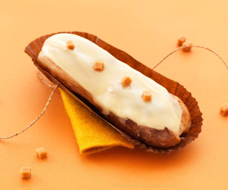 Éclair con caramello al burro salato 