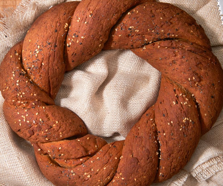 Pane di soia con i semi (vegan)