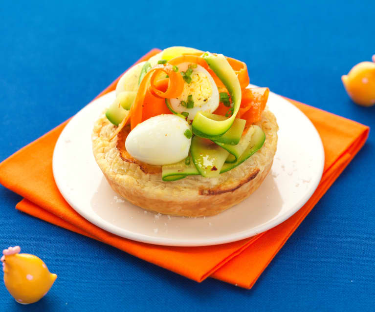 Tartelette aux légumes de printemps