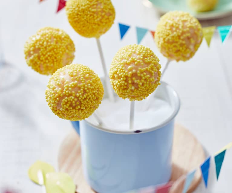 Zitronen-Cake-Pops