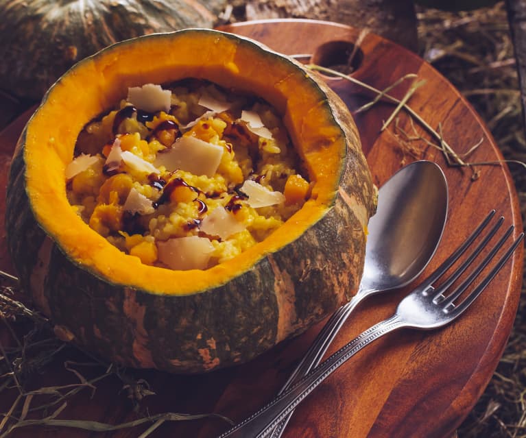 Risotto alla zucca e balsamico