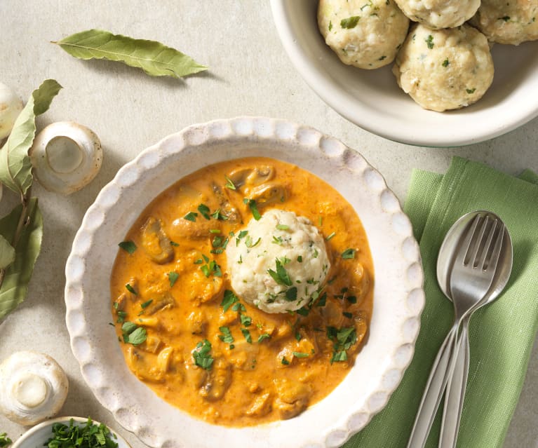 Jägersauce mit Knödel