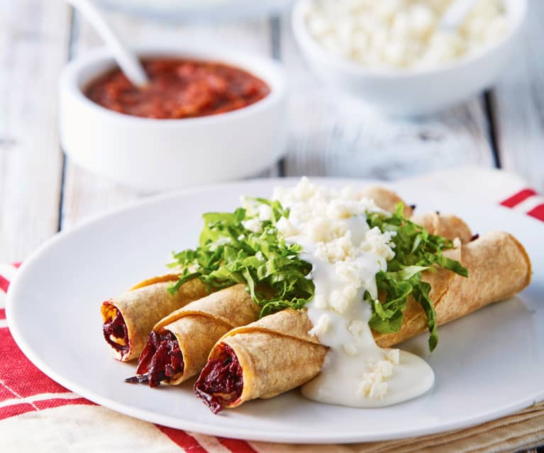 Tacos de flor de Jamaica