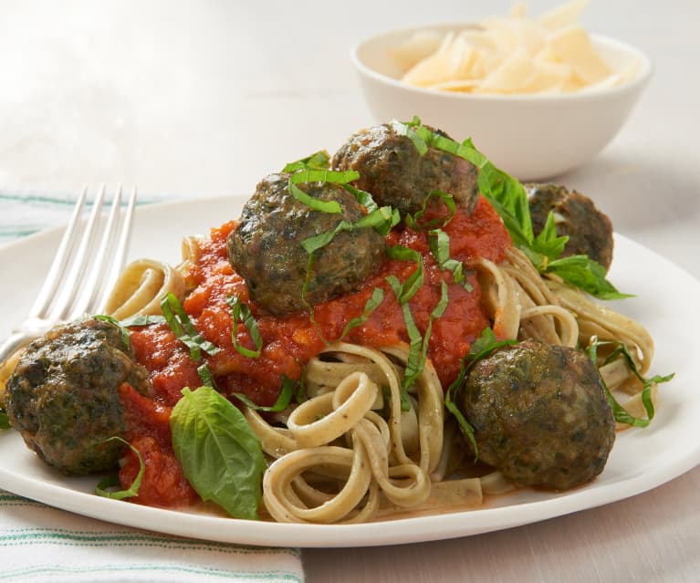 Linguine con polpette alla fiorentina