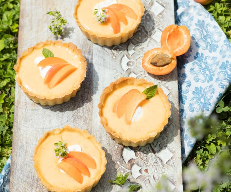 Marillen Curd-Tartelettes