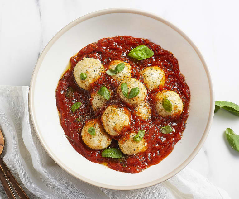 Polpette di ricotta al sugo