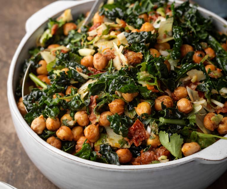 Cavolo Nero and Roasted Chickpea Salad